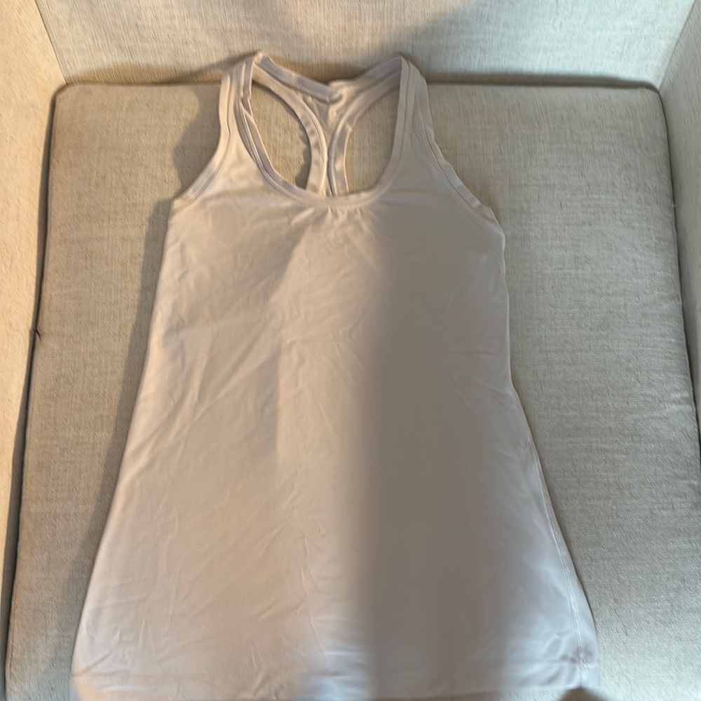 White lulu lemon tank.